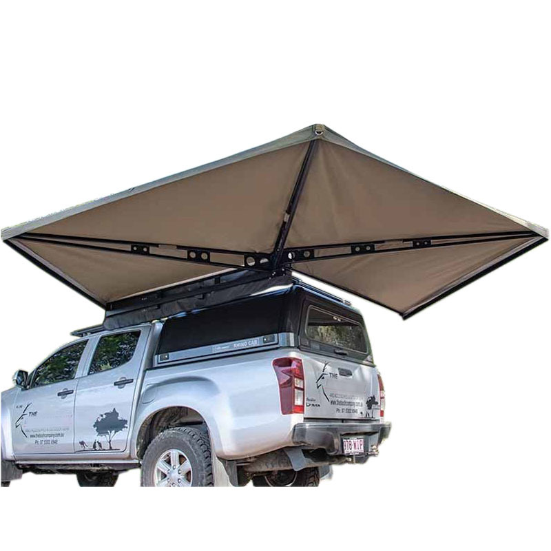 270 Derajat Car Fan-shaped Side Canopy Lima-kacepetan Open Canopy Car Awning
